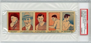 1926 W512 Boxing Card Uncut Strip with Luis Firpo and Benny Leonard PSA Authentic (PSA 1 of 1)